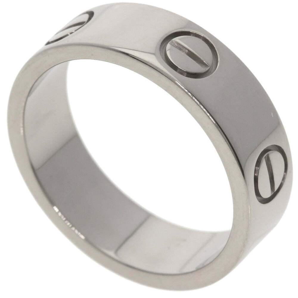 CARTIER Authentic 18k Silver Love Ring #53